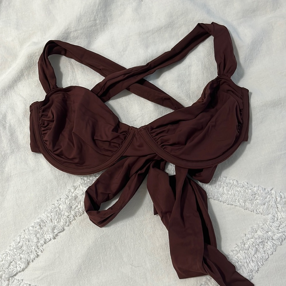 Dynamite Brown Bikini Top